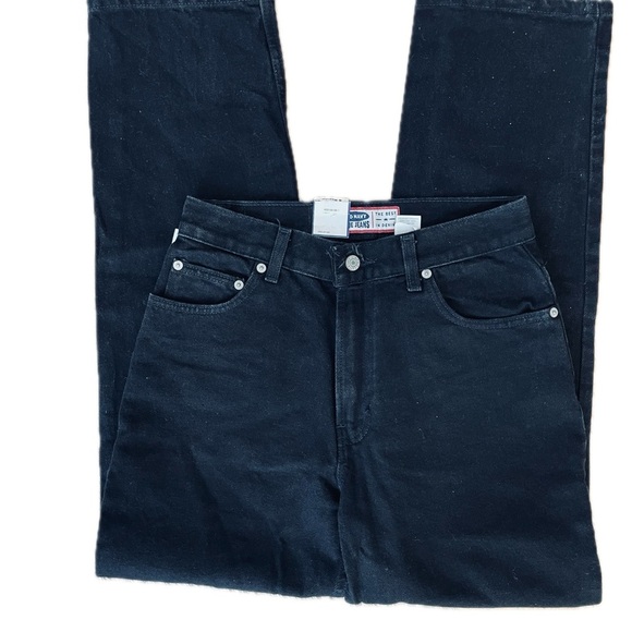 Old Navy Women's Relaxed Fit Black Jeans Size 8 - Picture 5 of 6